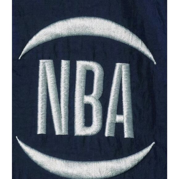 NWT Men's Small NBA 75th ANNIVERSAY NIKE WINDBREAKER JACKET Navy Blue - Picture 3 of 11